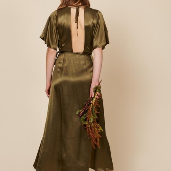 XS WHIMSY & ROW BLACK LOLA WRAP DRESS✨ - Picture 3 of 8